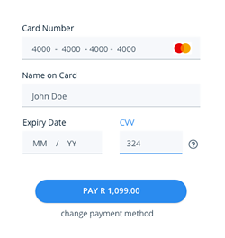 Payfast Information 4 credit card payment procuedure example