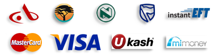 PayFast processes Instant EFT with Absa, FNB, Nedbank and Standardbank Visa and Mastercard credit cards, debit cards and vouchers